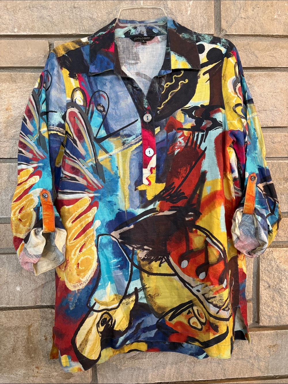 John Mark Abstract Tunic